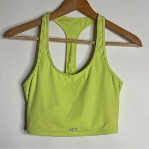 SETactive SportBody Sports Bra Lime Green size Small
